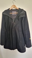 G STAR RAW Mantel Damen Jacke Parka Gr. M schwarz mit Kapuze 