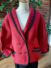 Trachtenjacke, Geiger, Österreich, rot, Gr. 42, Rückenlänge ca. 70 cm