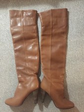 super schöne Minelli Overknees in cognac braun, 37, echtes Leder, hoher NP