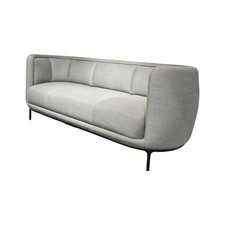 Wittmann Sofa Vuelta 25640 Stoff F Tekla Platin Grau Füße Metall Bronze