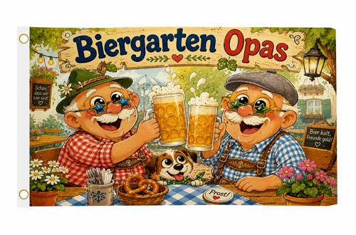 Fahne flagge biergarten opas - fahne,