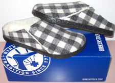 Birkenstock Zermatt Shearling Lammfell Hausschuhe/Schuhe/Clogs Gr 37 Plaid White