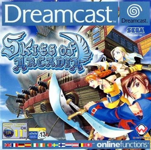Skies arcadia sega - of,
