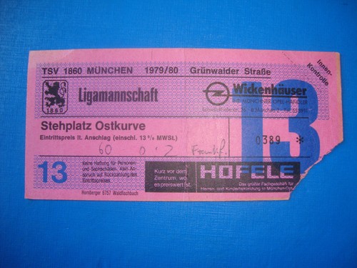 Ticket 1860 münchen - 1860,