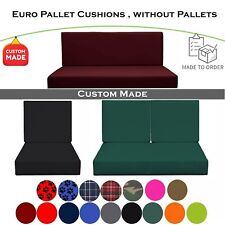 Wasserabweisendes Outdoor Europaletten Sofa Maßkissen Garten Sitzauflage
