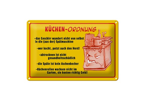 Schild blech 30x20cm - 30x20cm, in
