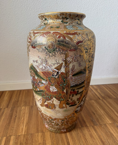 Keramikvase mehrfarbig mit
