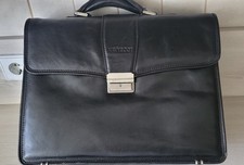 Aktentasche "Navyboot"  Ledertasche, Aktenmappe Schwarz 