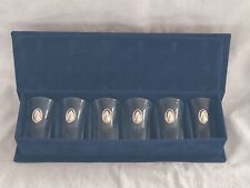 6 Gläser mit Gravurplatte