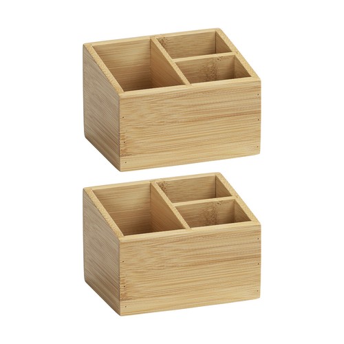 Wenko 2er set bambus - bambus, organizer