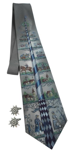 Maibaum seidenkrawatte - maibaum,