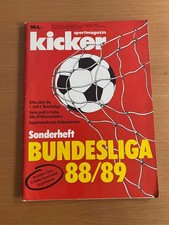 Kicker Sportmagazin - Sonderheft Bundesliga 1988 / 1989 - OHNE Stecktabelle