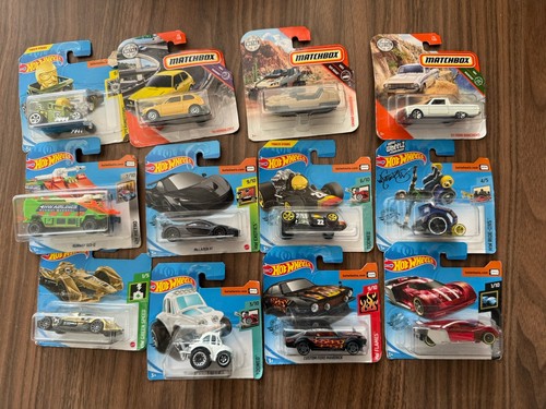 Hot wheels matchbox autos - wheels, 12