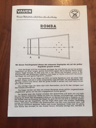 Romba tischkegelspiel vauen - tischkegelspiel/,