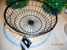 Deko Draht Korb Schwarz  : 28x10,5 cm Metallkorb Drahtkorb Aufbewahrungskorb