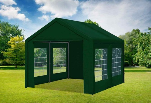 Partyzelt 3x4 grün pvc - grün,
