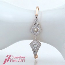 Armreif - 2 Perlen 18