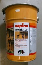 Alpina Holzlasur 10 Liter Eimer !!! Farbe KIRSCHBAUM Neu Caparol Group 