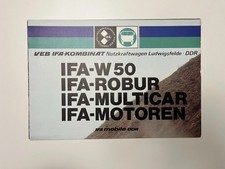 IFA W50 Plakat | 95x66cm | W50 Robur Multicar & Motoren Gefaltet Top Zustand DDR