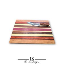 Handgefertigtes Schneidebrett Aus Edelhölzern Unikat Handarbeit