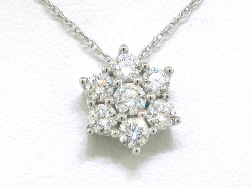 Brillant anhänger kette - anhänger, 10k