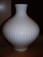 Aparte Vase Edelstein Bavaria - weiss - Höhe ca. 17 cm