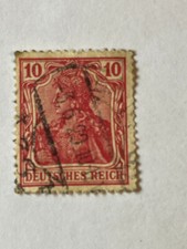 Briefmarke - Deutsches Reich - Germania - 10 Pfennig - gestempelt - gebraucht