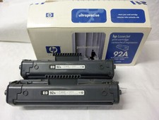 2x Leertoner für Laserdrucker, HP LaserJet 1100,  Cartridge Typ 4092A / 92A (I)