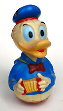 Donald Duck mit Ziehharmonika, Stehauffigur, Educo/Frankr., Celluloid, um 1950