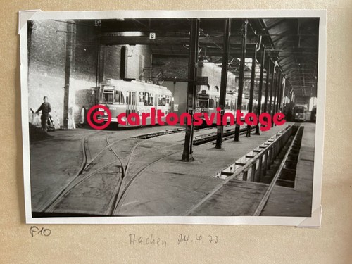 Aachen straßenbahn depot 1973 - aachen,