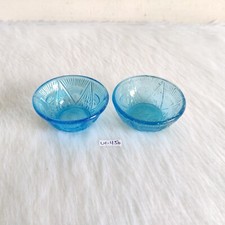 Vintage Blumenmuster Aqua Blau