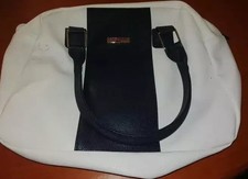 Weiß schwarze Handtasche -