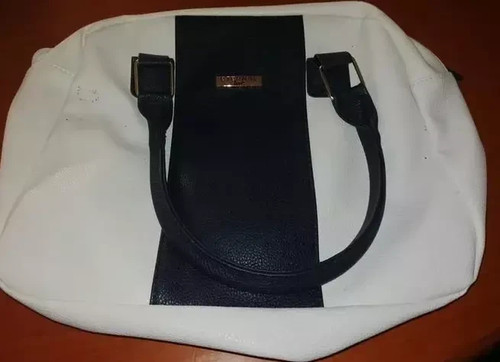 Weiß schwarze handtasche - weiß,