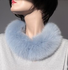 Pelz Schal Blaufuchs Boa Loop