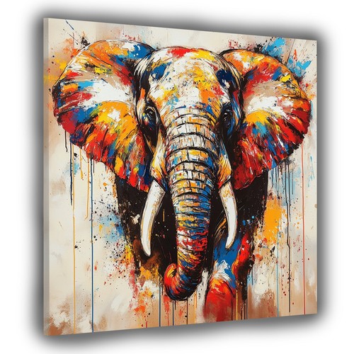 Pop art elefant farbenfroh - pop,