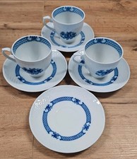 Schumann Arzberg Dresden Blaue Rose Kaffee-/Teetassen Echt Cobalt