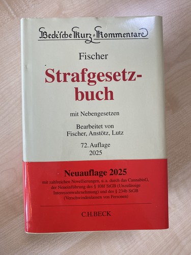 Stgb kommentar fischer 2025 - fischer,