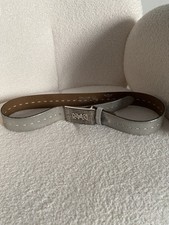 VMP Damen Leder Gürtel Belt Silber Größe 85 