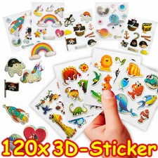 120 KINDER STICKER + 3D-Effekt