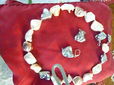 italienischer Modeschmuck Kette und Ohrringe