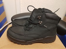 Ecco Track 25 Goretex Damen Hi Stiefel In Schwarz Größe UK 6,5