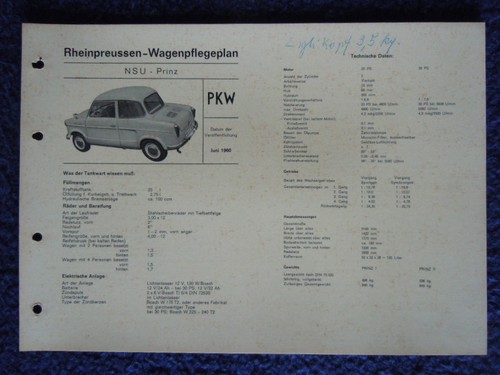 Nsu prinz 1965 - ,