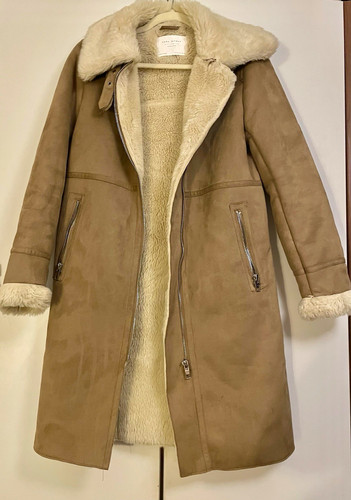 Zara damen mantel beige - beige, xs