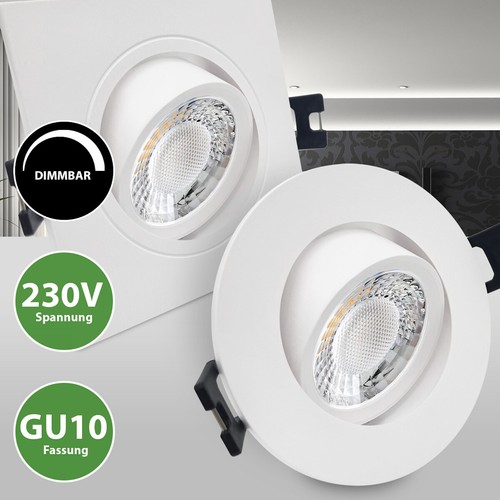 Led einbaustrahler 230v gu10 - led,