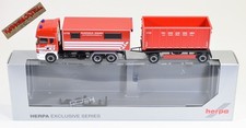 Herpa 1:87 - Scania R13 Abrollmulden-Hängerzug Feuerwehr Bremen - 932929 - F 726