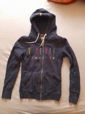 Superdry Sweatjacke Gr 36 Blau Mit Stickerei / Kapuze