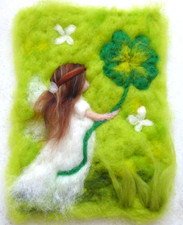 ♥WOLLBILD GLÜCKS ENGEL