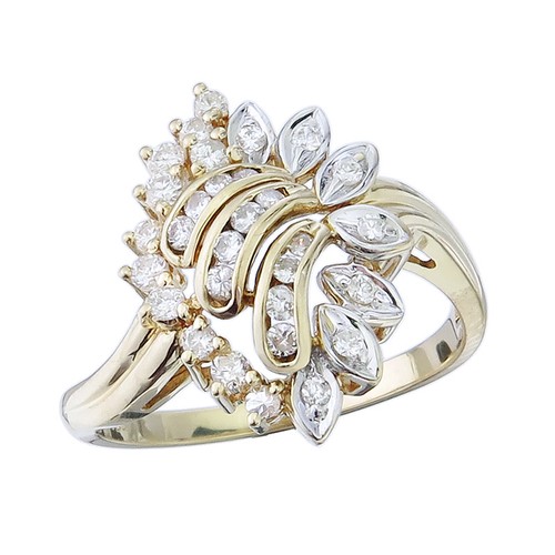 Ring brillanten 585er gelbgold - ring,