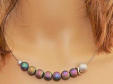 Edelstahl Halsreif Perle