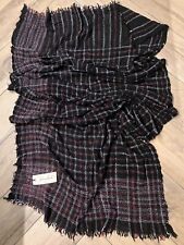 FALIERO SARTI Schal - Schwarz mit Muster - 60 x 155 cm - wie neu - NP € 250
